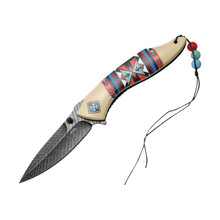 WarTech Spring-Assisted Pocket Knife Black NTPWT378BK - Smoky