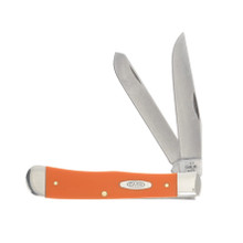 Case Smooth Orange Synthetic Trapper Folding Knife CA80500