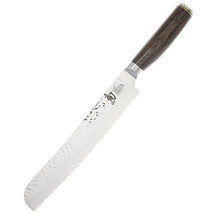 Shun Premier Pakkawood 9in Bread Knife VG-MAX Damascus Blade STDM0705