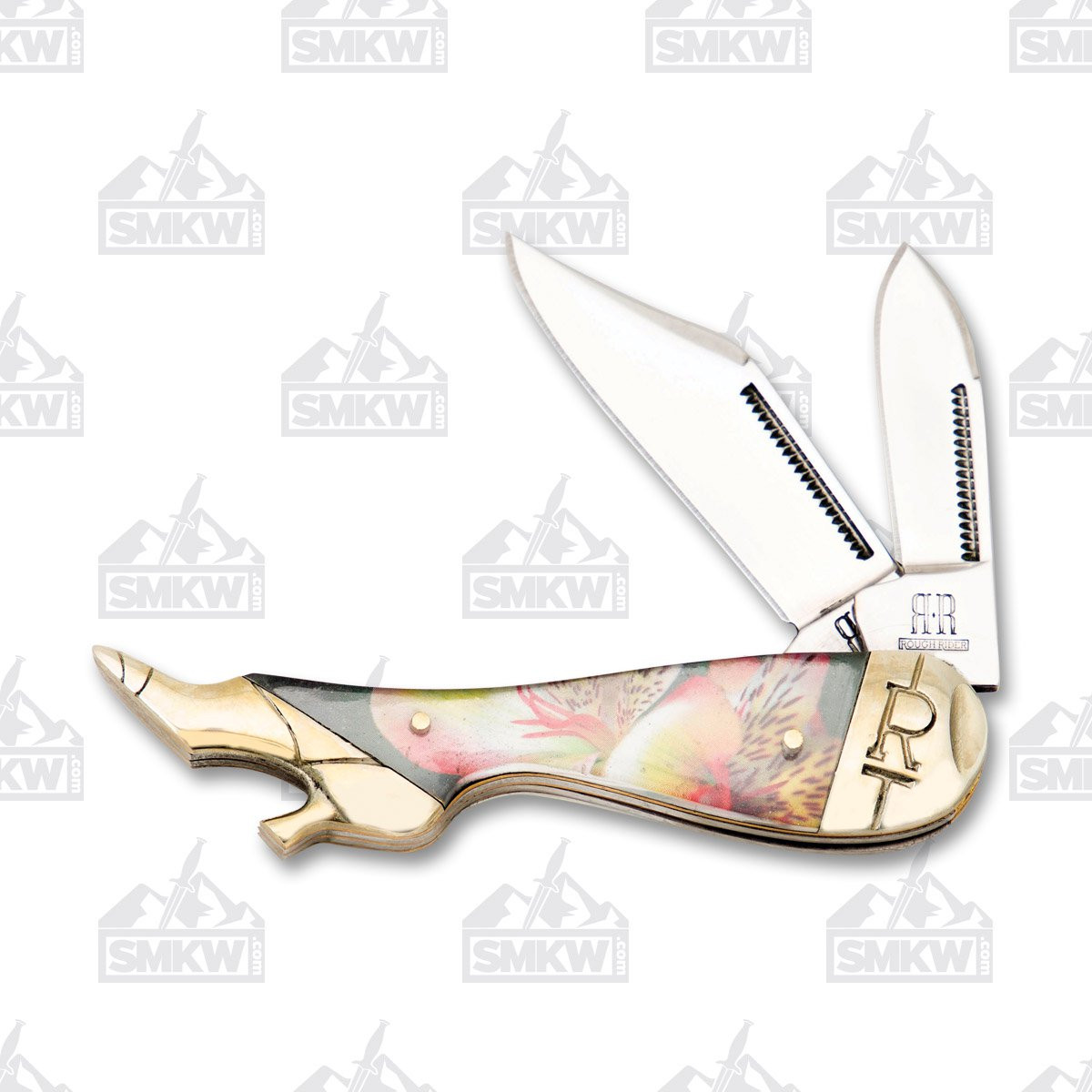 Rough Ryder Wild Flowers Alstroemeria Lady Leg Folding Knife