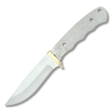 4.75" Drop Point Blade Blank Attached Guard BL074