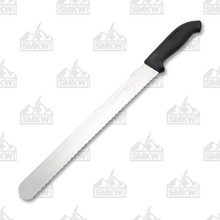 Dexter Russell Black 12" Scalloped Slicer High Carbon Steel Blade Polypropylene Handle DR36011