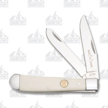 White Bone Trapper Folding Knife