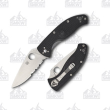 Spyderco Tenacious Lightweight Folding Knife Partially Serrated