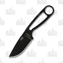 ESEE Knives IZULA Fixed Blade Neck Knife 2.63in Black Oxide Drop Point IZULABBO