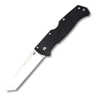 Cold Steel Air Lite Folding Knife 3.5in Plain Black Tanto CS26WT