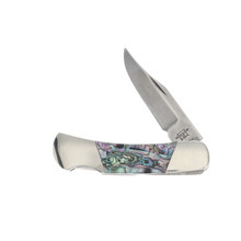 Bear & Son Mini Executive Lockback Folding Knife Abalone BRAB26