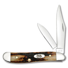 Case XX Peanut Folding Knife Red Stag