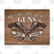 Ammo First Tin Sign