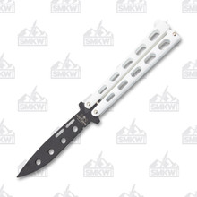 Bear &amp; Son Balisong Trainer White Carbon BR115WTR