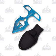 Wartech Push Dagger Blue 1.5 Inch Plain Blue Anodized Dagger
