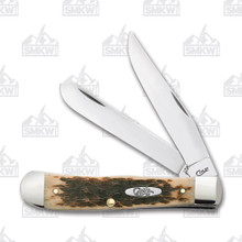 Case XX Amber Jigged Bone Trapper Folding Knife CA6254SS Case XX Amber Jigged Bone Trapper Folding Knife CA6254SS