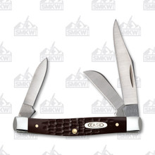 Case Jigged Brown Synthetic Small Stockman Folding Knife