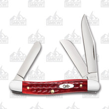 Case Pocket Worn Old Red Bone Stockman Folding Knife