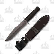 KA-BAR Fixed Blade Fighting Knife 8&quot; Half Serrated Black 1095 Carbon Steel