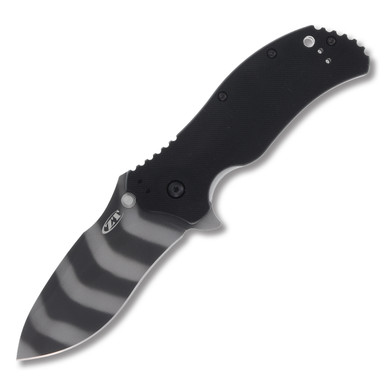 Zero Tolerance 0350TS 3.25 Inch Plain Tiger Stripe Recurve
