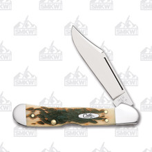 Case Antique Smooth Bone Large Stockman Pocket Knife (Fluted Bolsters) -  Smoky Mountain Knife Works