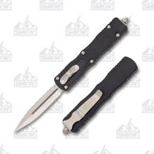 Microtech Dirac Out-The-Front Automatic Knife (D/E Stonewash F/S | Black)