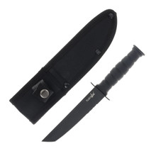 Mastery Cutlery Survivor Mini Black Tanto Fixed Blade Knife 4in PS Edge DBHK1023TN