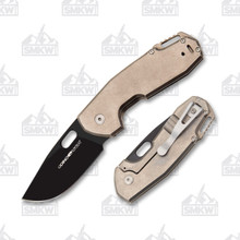 Viper Knives Odino Folding Knife Titanium 3in Black PVD Drop Point Blade V5920TI