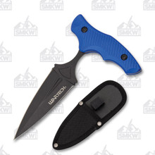 Wartech Push Dagger Blue 3.25 Inch Plain Black Dagger NTHWT266BL
