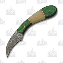 Rite Edge Hawkbill Hunter Wood and Bone 2.5 Inch Plain Hawkbill