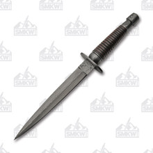 Rite Edge Commando Dagger Fixed Knife Wood 7.62in Damascus Dagger DM1262WD