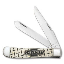 Case XX Chevrolet Smooth Natural Bone Trapper Folding Knife CA33700