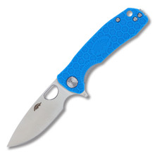 Honey Badger Small Blue Stainless Drop Point