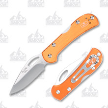 Buck Knives Mini SpitFire Folding Knife Orange 2.75in Satin Drop Point Blade BU7798