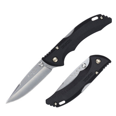 L.G.B.稀少 BAT WING ビックフードサイズ0 Buck 284 Bantam BBW Folding Knife Black GRN 2.75in Plain Satin