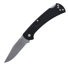 Buck 112 Slim Select Black Folding Knife 3in Plain Clip Point Blade BU11881