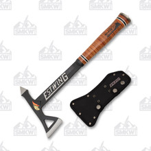 Estwing Black Eagle Stacked Leather Handle Tomahawk ESETA