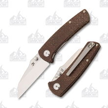 Kansept Little Main Street Folding Knife Brown Micarta