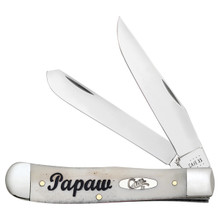 Case XX Papaw Natural Bone Trapper Folding Knife CA10430