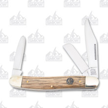 Frost Crowing Rooster Zebra Wood Large Stockman