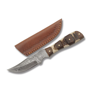 Sidearm Root Cellar Fixed Blade - Damascus - Smoky Mountain Knife Works