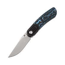 Kansept Knives Reverie Folding Knife Ti-CF Blue-Black 2.92 SW Blade K2025A3