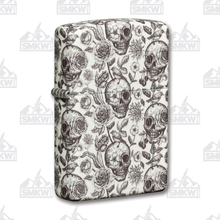 Zippo Lighter Skulls and Roses Glow in the Dark ZP49458