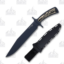 Cold Steel Drop Forged Bowie Knife 9.5in Plain Black Clip Point