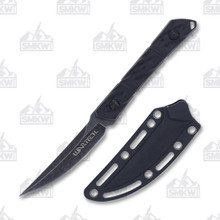 WarTech 8.5in Upswept Fixed Blade Knife Black NTHWT268BK