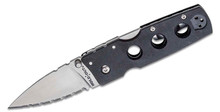 Cold Steel Hold Out Folding Knife 3in Serrated Satin Drop Point