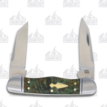 Rough Ryder Reserve Green Stabilized Oak Kayak Folding Knife RRR018