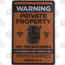 Muddy Live Wireless Video Surveillance Tin Sign