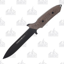 Viper Knives Fearless Fixed Brown Burl Micarta 6In Sleipner PVD Dagger VT4020CM