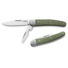 LionSteel Jack 2 Folding Multi-Tool Green Canvas Micarta LSJK2CVG
