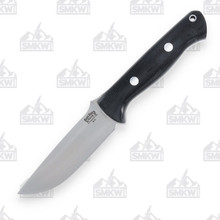 Bark River Bravo 1 Fixed Blade Knife (A2  Black Micarta  Ramped)