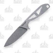 Bradford Knives G-Necker Fixed Knife 2.87in Plain Stonewash Drop Point BRAD2125