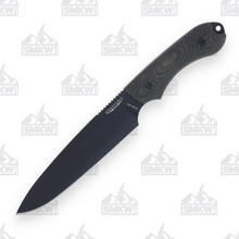 Bradford Guardian 6 Fixed Blade Knife Sabre Grind Black Micarta