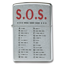 Zippo Morse Code SOS Lighter ZPSOS